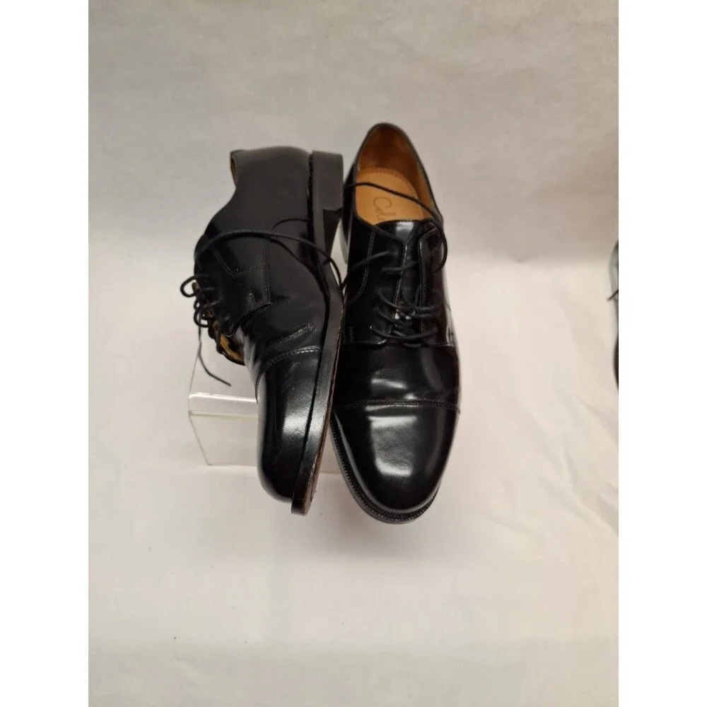 Cole Haan Men 11.5D Black Leather Oxford Cap Toe Lace Up Dress Formal Shoes 42